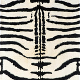Ultra Soft Area Rug, Non Slip, Stain Resistant, Washable Area Rugs for Living Room, Bedroom, Bold Safari Style Narrow Space Rug(Black)