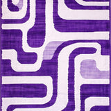 Ultra Soft Area Rug, Non Slip, Stain Resistant, Washable Area Rugs for Living Room, Bedroom, Soft Purple Shaggy Textures(Purple)
