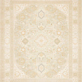 Ultra Soft Area Rug, Non Slip, Stain Resistant, Washable Area Rugs for Living Room, Bedroom, Vintage Farmhouse Elegant Neutral With Low Profile Design(Beige)