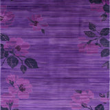 Ultra Soft Area Rug, Non Slip, Stain Resistant, Washable Area Rugs for Living Room, Bedroom, Sleek Minimalist Dark Purple Design(Purple)