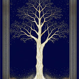 Chic Minimalist Tree Graphics(Blue)