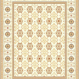 Mid Century Modern Beige and Ivory Oushak(Beige)