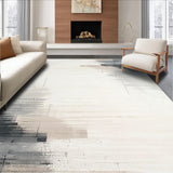 Ultra Soft Area Rug, Non Slip, Stain Resistant, Washable Area Rugs for Living Room, Bedroom, Serene Light Beige Artistic Flair(Beige)