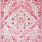Ultra Soft Area Rug, Non Slip, Stain Resistant, Washable Area Rugs for Living Room, Bedroom, Serene Gentle Pastel Blend(Pink)