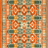 Ultra Soft Area Rug, Non Slip, Stain Resistant, Washable Area Rugs for Living Room, Bedroom, Artful Mid-Century Color Fusion(Orange)