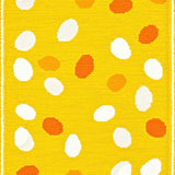 Ultra Soft Area Rug, Non Slip, Stain Resistant, Washable Area Rugs for Living Room, Bedroom, Trendy Minimalist Egg Form(Yellow)