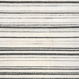 Ultra Soft Area Rug, Non Slip, Stain Resistant, Washable Area Rugs for Living Room, Bedroom, Graphic Horizontal Stripes, Artistic Flat Weave Print(Black)