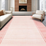 Ultra Soft Area Rug, Non Slip, Stain Resistant, Washable Area Rugs for Living Room, Bedroom, Chic Pastel Tassel Elegance(Pink)