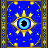 Striking Bold Medallion Arrangement(Blue)