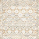 Pet Friendly Textured Beige Runner Featuring Everwash Diamond Motifs(Beige)