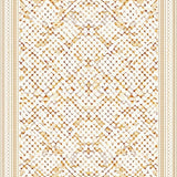 Ultra Soft Area Rug, Non Slip, Stain Resistant, Washable Area Rugs for Living Room, Bedroom, Beige Boho Trellis Featuring Non Shedding Layered Diamond Motifs(Beige)