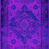 Chic Distressed Geometric Layout(Purple)