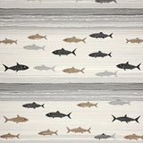 Chic Textured Coastal Scene Design(Gray)