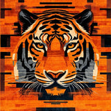 Ultra Soft Area Rug, Non Slip, Stain Resistant, Washable Area Rugs for Living Room, Bedroom, Elegant Leopard Inspired Soft Plush(Orange)