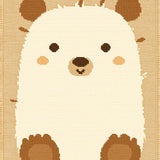 Charming Kawaii Bear Motif(Beige)
