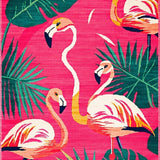 Lively Floral Duo Decorative Design(Pink)