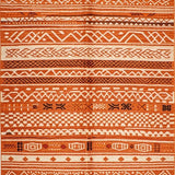 Ultra Soft Area Rug, Non Slip, Stain Resistant, Washable Area Rugs for Living Room, Bedroom, Sleek Vibrant Warm Tones(Orange)