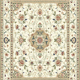 Elegant Beige Oriental Runner with Intricate Floral Medallion Design(Beige)