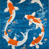 Artistic Fluid Koi(Blue)