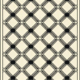 Ultra Soft Area Rug, Non Slip, Stain Resistant, Washable Area Rugs for Living Room, Bedroom, Interwoven Lattice in Neutral Tones(Beige)