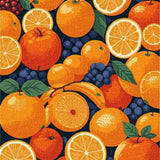 Ultra Soft Area Rug, Non Slip, Stain Resistant, Washable Area Rugs for Living Room, Bedroom, Lively Citrus Splash Decor(Orange)