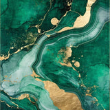 Contemporary Swirl Elegance(Green)