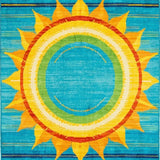 Bold Tropical Color Block Style(Blue)