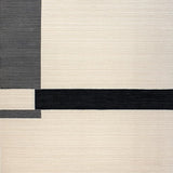 Ultra Soft Area Rug, Non Slip, Stain Resistant, Washable Area Rugs for Living Room, Bedroom, Stylish Transitional Black and Beige(Beige)