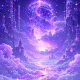 Ultra Soft Area Rug, Non Slip, Stain Resistant, Washable Area Rugs for Living Room, Bedroom, Vibrant Dreamy Mythical Creature Design(Purple)