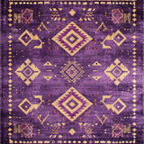Ultra Soft Area Rug, Non Slip, Stain Resistant, Washable Area Rugs for Living Room, Bedroom, Richly Textured Modern Palette(Purple)