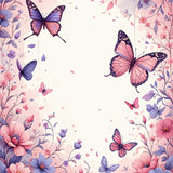 Charming Pastel Nature Motif(Pink)