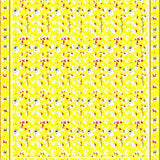 Charming Rustic Spring Garden Motif(Yellow)