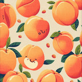 Ultra Soft Area Rug, Non Slip, Stain Resistant, Washable Area Rugs for Living Room, Bedroom, Charming Playful Peach Motif(Orange)