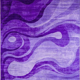 Ultra Soft Area Rug, Non Slip, Stain Resistant, Washable Area Rugs for Living Room, Bedroom, Chic Modern Pastel Fusion(Purple)