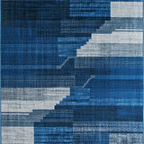 Ultra Soft Area Rug, Non Slip, Stain Resistant, Washable Area Rugs for Living Room, Bedroom, Luxurious Swirling Cloud Patterns(Blue)