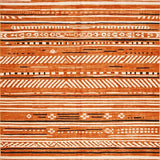Ultra Soft Area Rug, Non Slip, Stain Resistant, Washable Area Rugs for Living Room, Bedroom, Vibrant Rustic Shag Appeal(Orange)