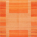 Ultra Soft Area Rug, Non Slip, Stain Resistant, Washable Area Rugs for Living Room, Bedroom, Stylish Transitional Earth Tones(Orange)