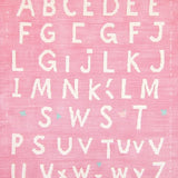 Ultra Soft Area Rug, Non Slip, Stain Resistant, Washable Area Rugs for Living Room, Bedroom, Delightful Colorful Lettering Theme(Pink)