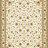 Ultra Soft Area Rug, Non Slip, Stain Resistant, Washable Area Rugs for Living Room, Bedroom, Charming Vintage Floral Design(Beige)