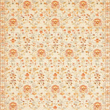 Ultra Soft Area Rug, Non Slip, Stain Resistant, Washable Area Rugs for Living Room, Bedroom, Rustic Geometric Leaf Motif(Beige)