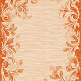 Terracotta Swirls Beige Accent Area Elegant(Orange)