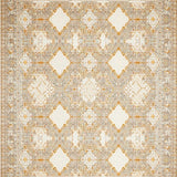 Ultra Soft Area Rug, Non Slip, Stain Resistant, Washable Area Rugs for Living Room, Bedroom, Elegant Beige Geometric Area with Diamond and Clean Lines(Beige)