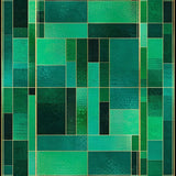 Ultra Soft Area Rug, Non Slip, Stain Resistant, Washable Area Rugs for Living Room, Bedroom, Vibrant Modern Patterned Elegance(Green)