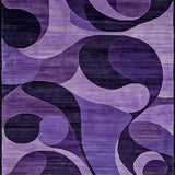 Ultra Soft Area Rug, Non Slip, Stain Resistant, Washable Area Rugs for Living Room, Bedroom, Elegant Dark Purple Shag Texture(Purple)