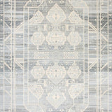 Ultra Soft Area Rug, Non Slip, Stain Resistant, Washable Area Rugs for Living Room, Bedroom, Platinum Ivory Graphic Area Rug for High Traffic Areas(Gray)