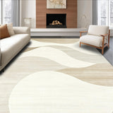 Beige Coral Velvet Area with Non Slip Backing and Quick Dry Design(Beige)
