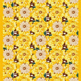 Ultra Soft Area Rug, Non Slip, Stain Resistant, Washable Area Rugs for Living Room, Bedroom, Charming Eclectic Nature Design(Yellow)