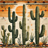 Ultra Soft Area Rug, Non Slip, Stain Resistant, Washable Area Rugs for Living Room, Bedroom, Whimsical Cactus Rainbow Aesthetic(Orange)