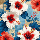 Elegant Contemporary Floral Fusion(White)