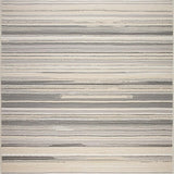 Ultra Soft Area Rug, Non Slip, Stain Resistant, Washable Area Rugs for Living Room, Bedroom, Sophisticated Subtle Striped Elegance(Gray)